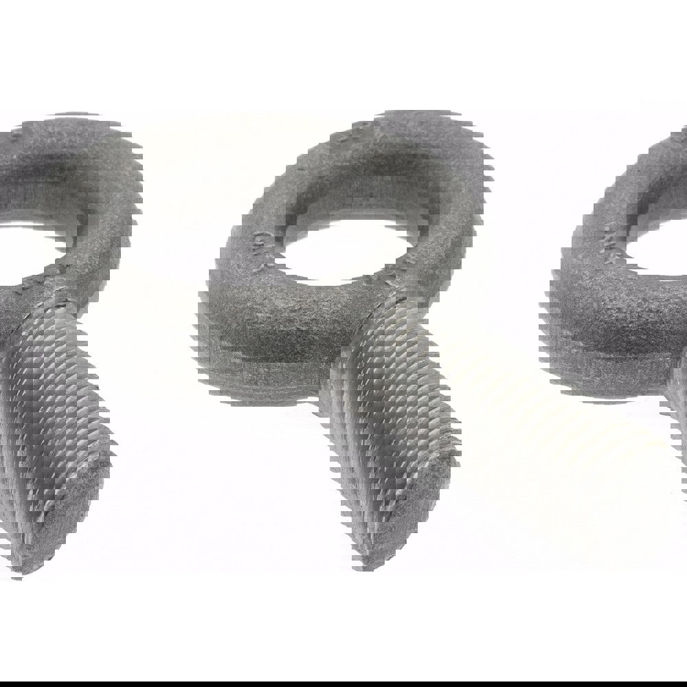 Fixed Lifting Eye Bolt: Without Shoulder, 5,000 lb Capacity, 3/4-10 Thread, Grade 1030 Steel